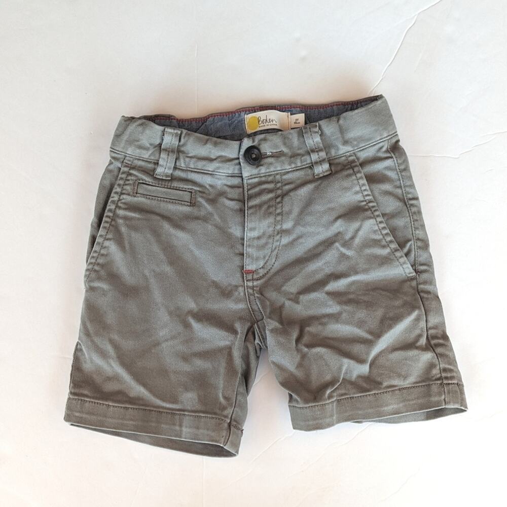 Mini Boden Boys Shorts Sz 3y Green Khaki Basic